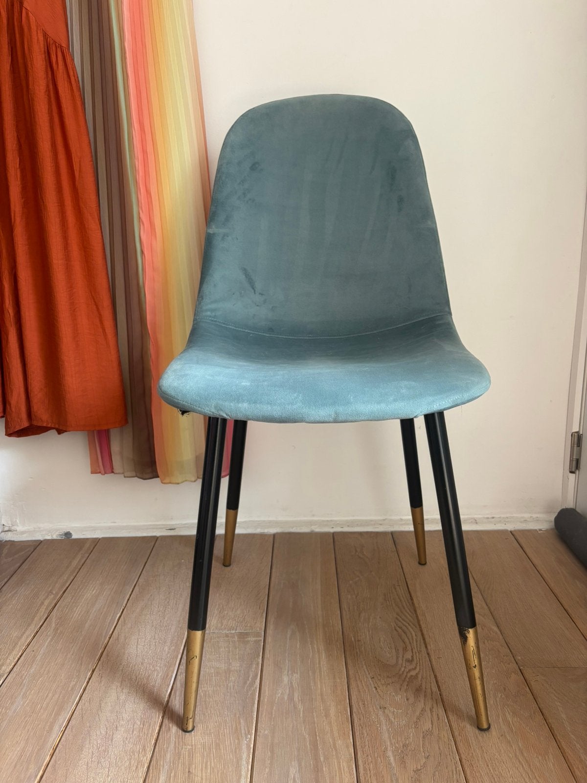 Stoel turquoise, Maison & Meubles, Chaises, Autres couleurs, Enlèvement, Utilisé, Une