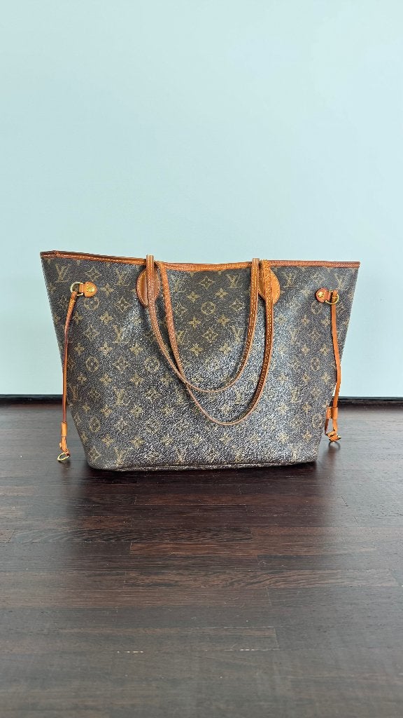 Louis Vuitton Neverfull MM - Fuchsia, Ophalen of Verzenden, Zo goed als nieuw, Roze, Shopper