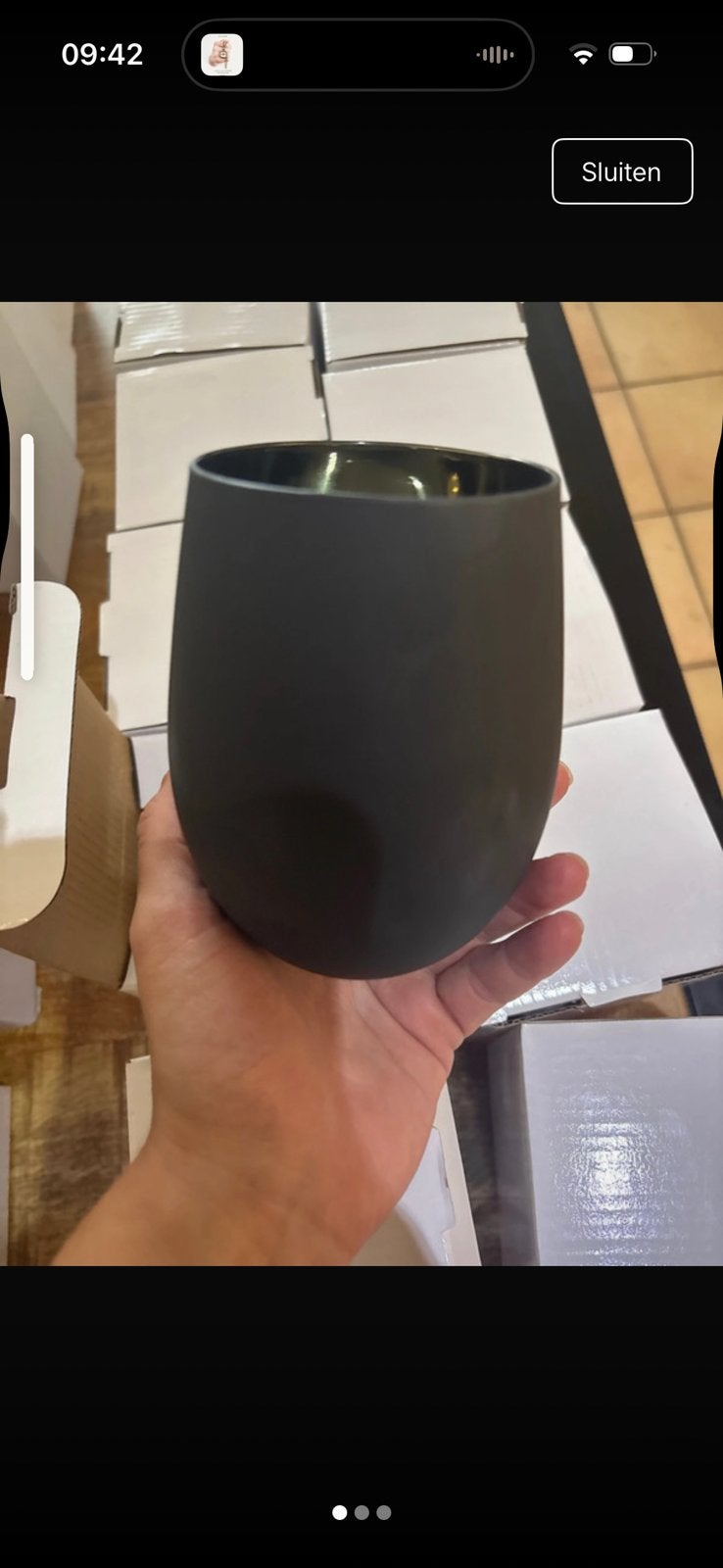 10 zwarte matte blinkende geurkaarsen potten, Ophalen, Nieuw, Glas, Kaars