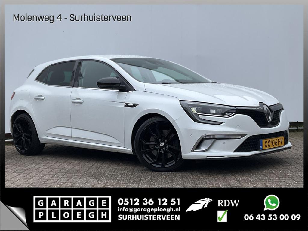 Renault Megane 1.6 TCe GT 206pk Aut7 HUD 4 Control Voll.Onde, Auto's, Renault, Automaat, Parkeersensor, Wit, Bedrijf