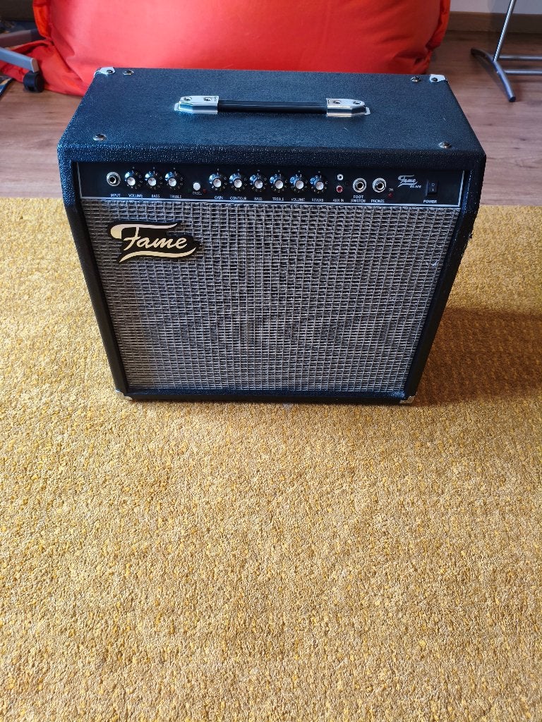 Fame GX-60 – Amplificateur guitare 60 W, Musique & Instruments, Enlèvement, Utilisé, Guitare, 50 à 100 watts