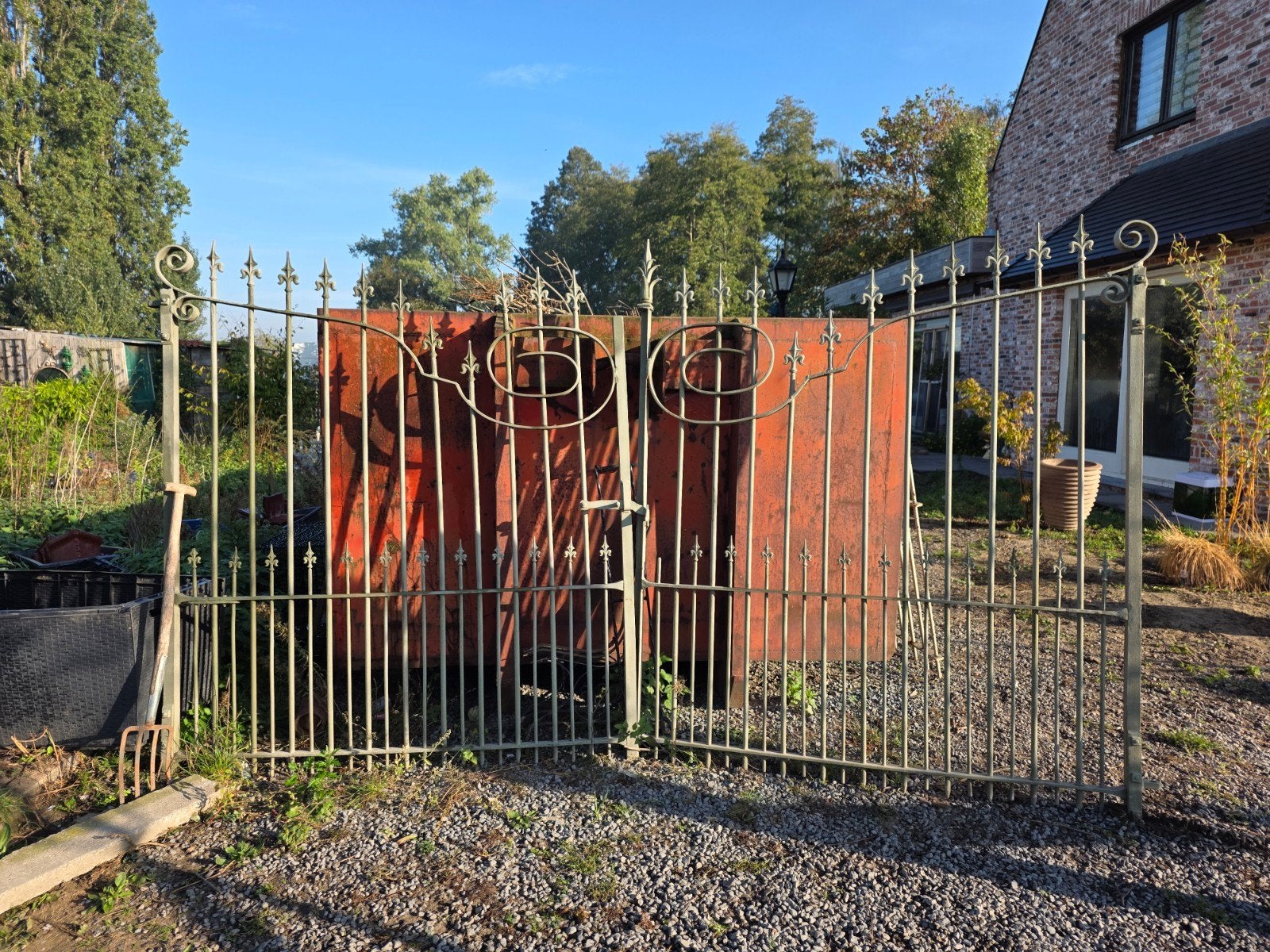 Massief hekken 3.5m, Tuin en Terras, Ophalen