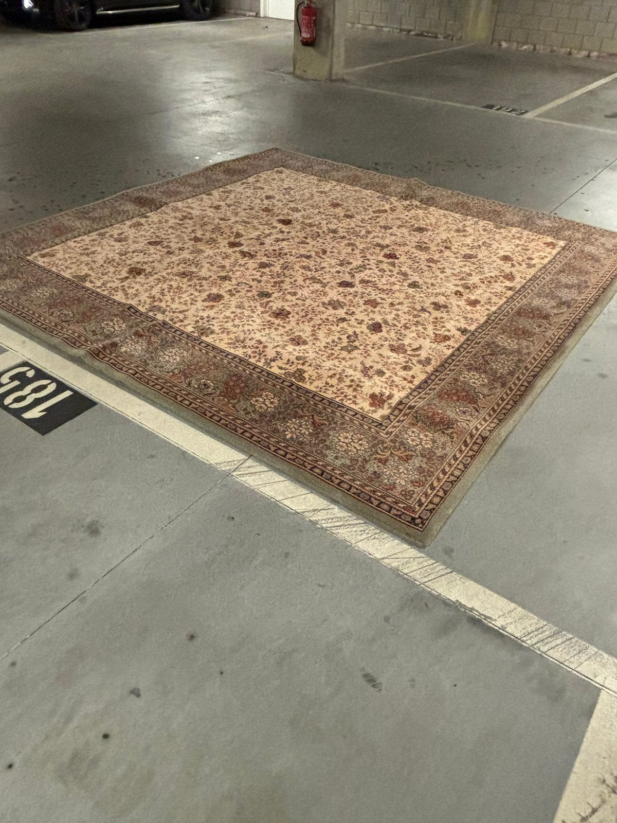 Tpijt 3x3 m Heris 100% wol., Ophalen of Verzenden, Zo goed als nieuw