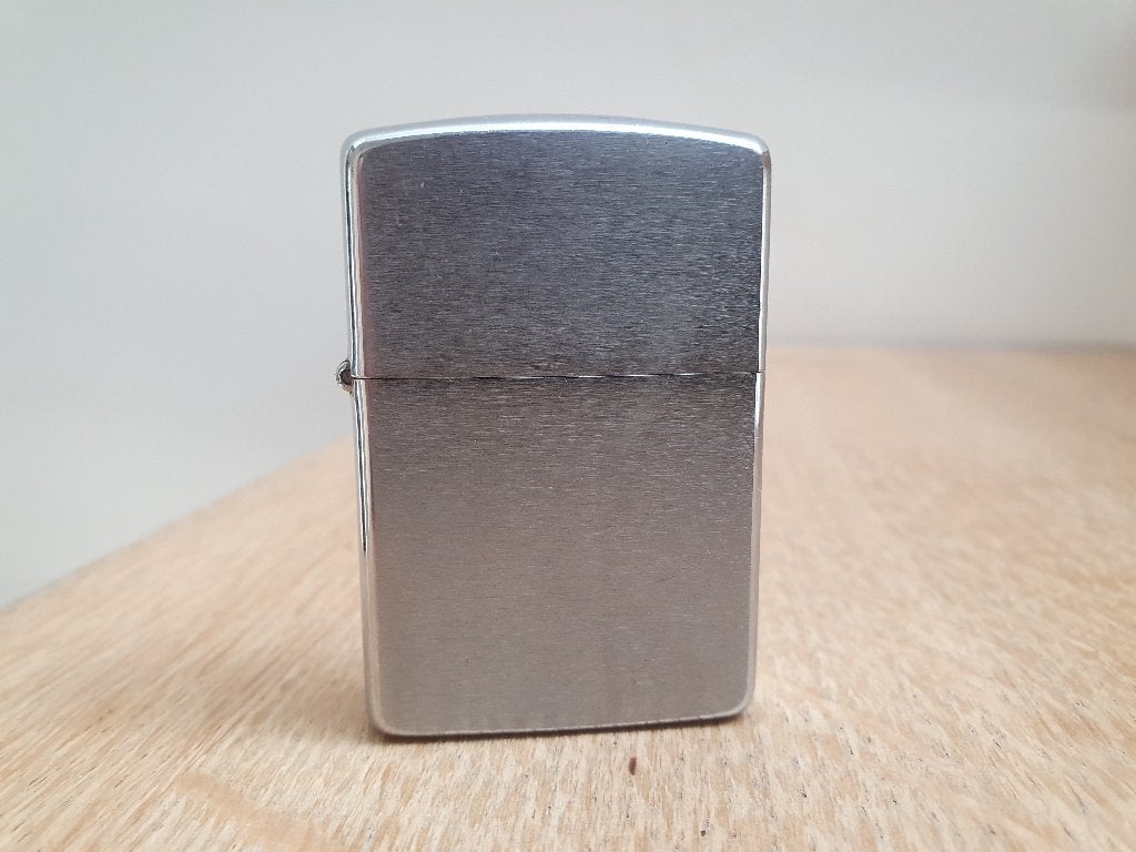 Zippo aansteker van geborsteld metaal, Ophalen of Verzenden, Aansteker