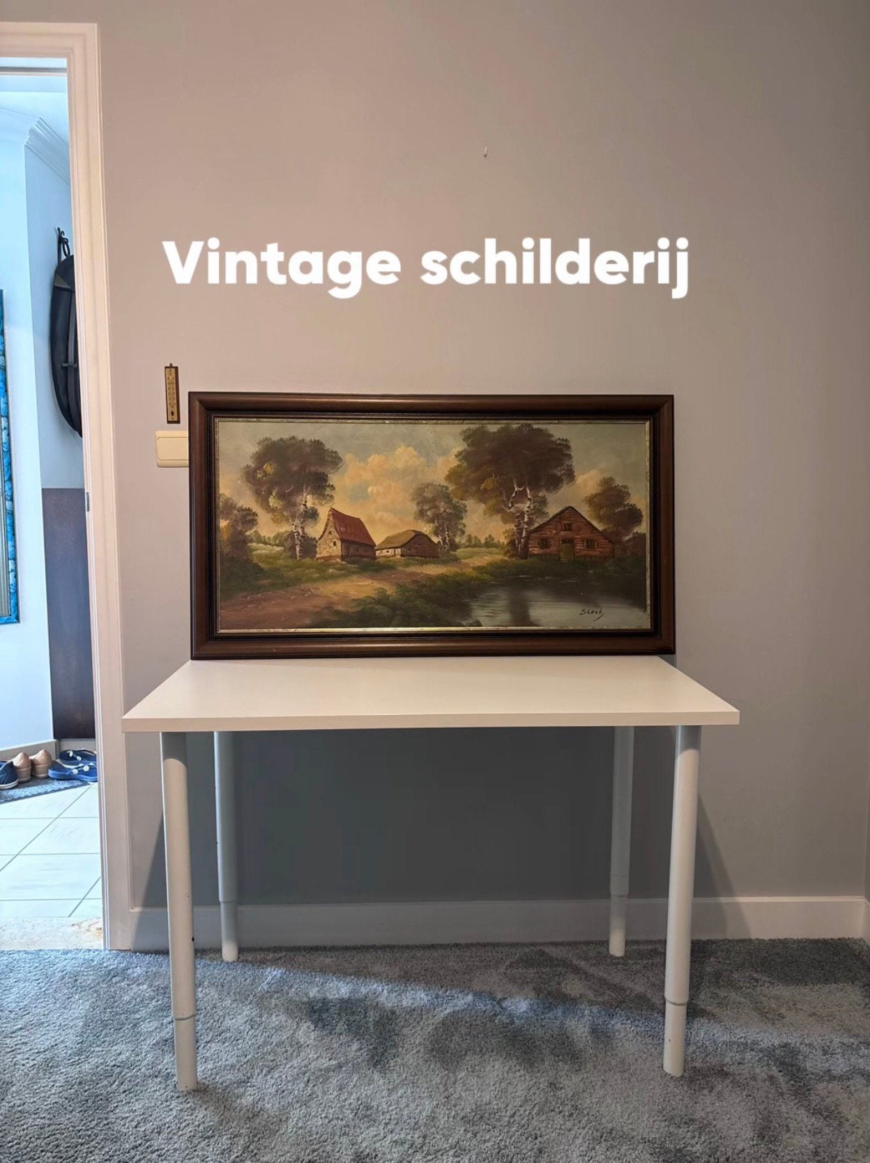 Vintage schilderij, Antiquités & Art, Enlèvement