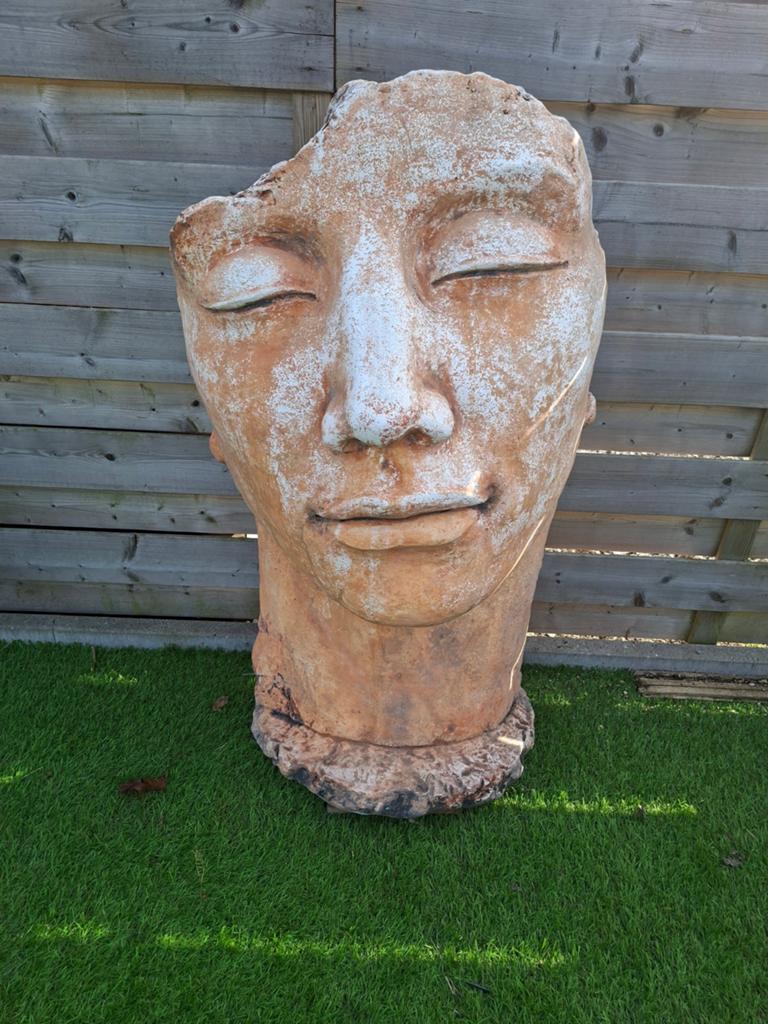 Stenen gezicht, Tuin en Terras, Ophalen