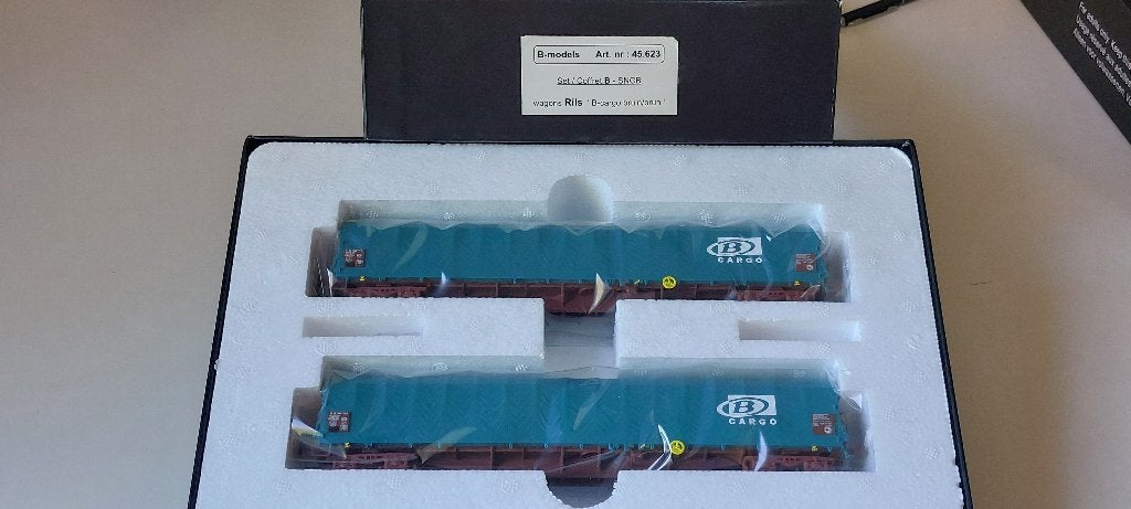 SNCB/NMBS B-MODELLEN SET 2-DRAADS B*CARGO *HO*DC*45623, Overige merken, Treinset, Gelijkstroom, Verzenden