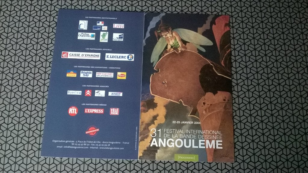 Programma 31ste festival van Angoulème – Régis Loisel, Boeken, Gelezen, Eén stripboek, Ophalen of Verzenden, Régis Loisel