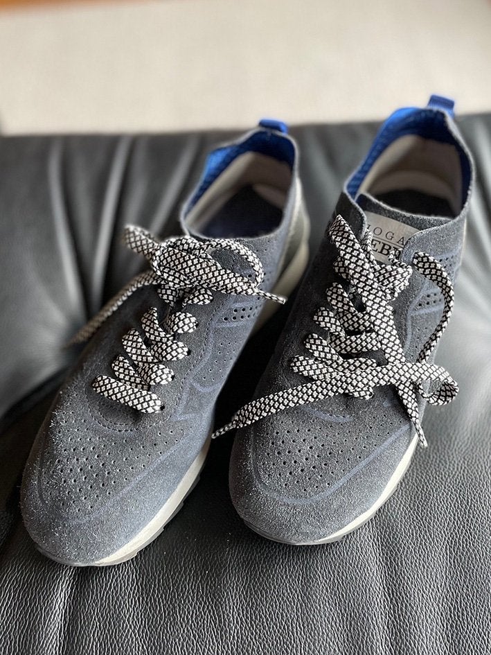 Hogan Rebel sneakers grijs/blauw - maat 37, Enlèvement ou Envoi, Sneakers et Baskets, Hogan, Porté