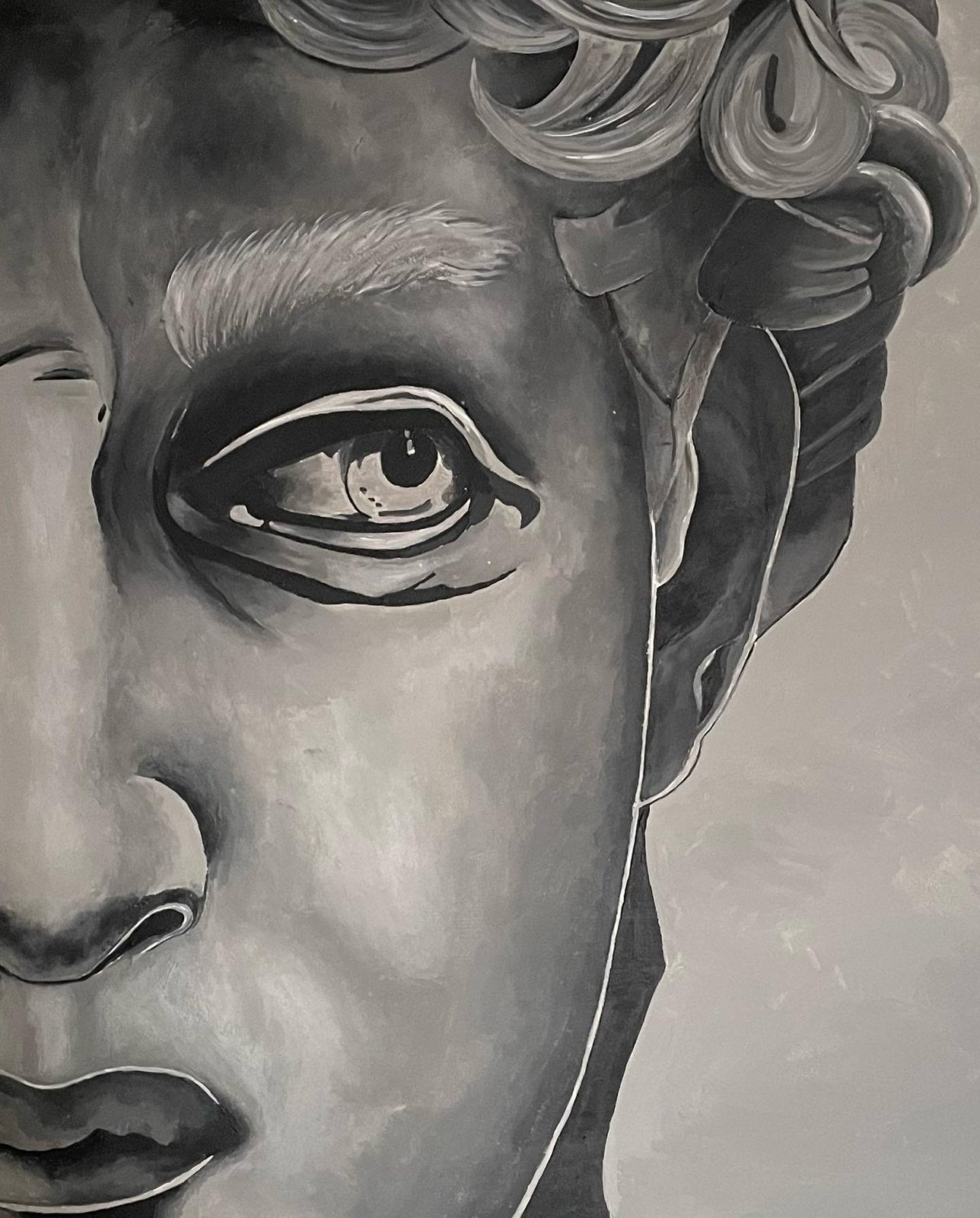 David, Enlèvement ou Envoi, Sur cadre en bois
