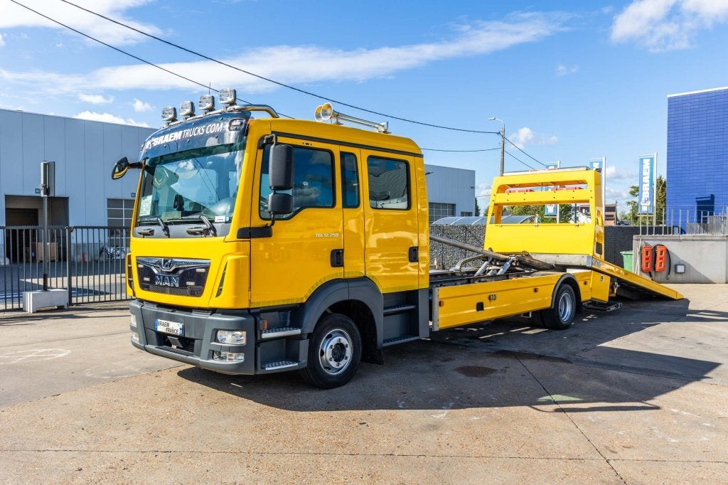 MAN TGL 12.250+OMARZ 4T+PANIER AR 3.5T, Autos, 250 ch, Euro 6, Entreprise, Jaune