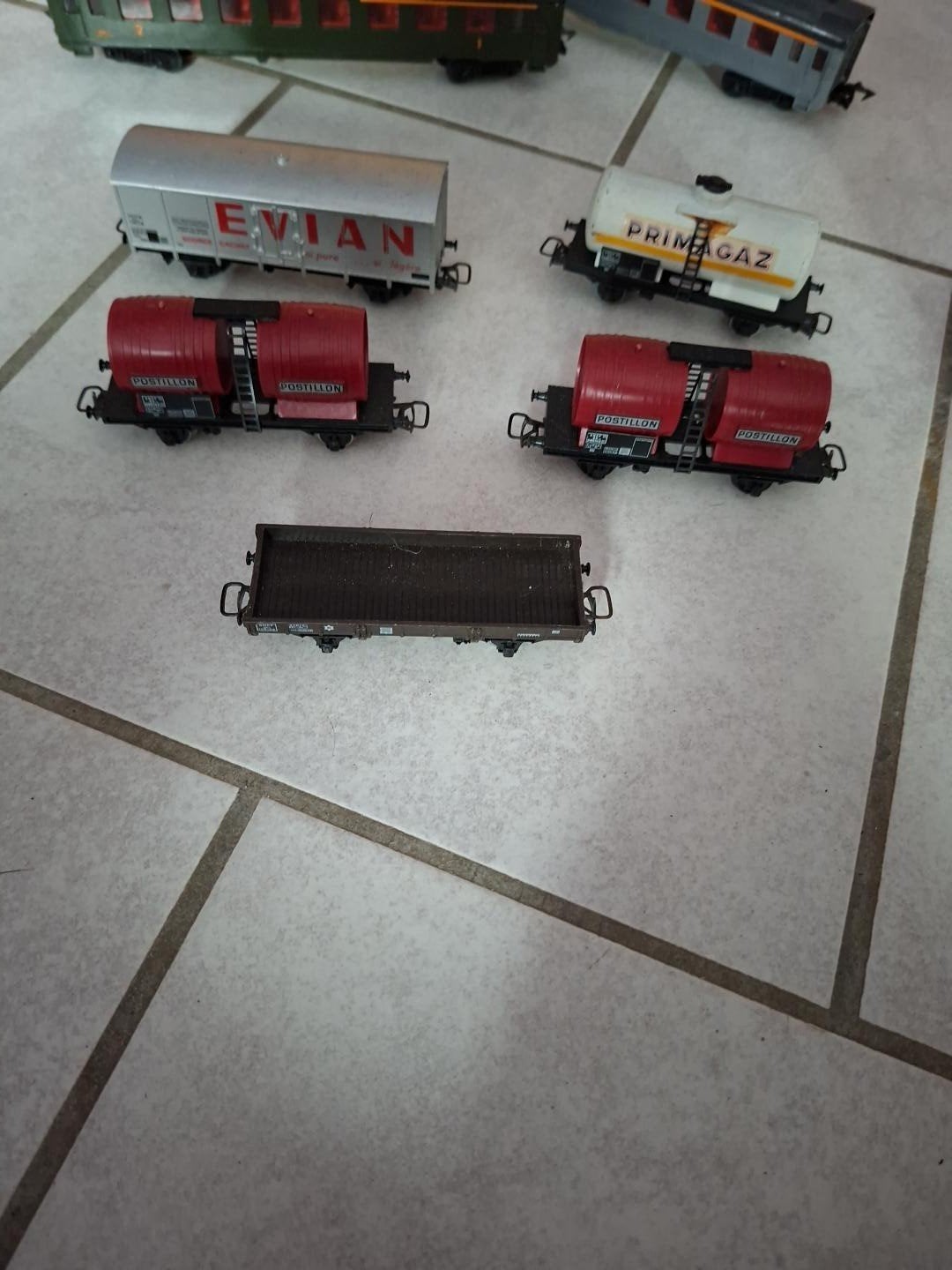 lot de 5 wagons jouef, Hobby & Loisirs créatifs, Trains miniatures | Échelle N, Enlèvement, Wagon, Jouef