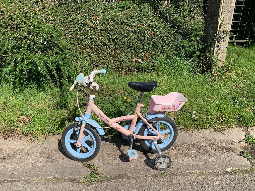 Vélo enfant de marque PRINCESS Disney., Stabilisateurs, Enlèvement, Moins de 16 pouces, Princess Disney