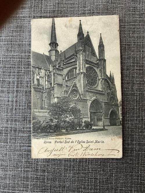 carte postale Ypres, Collections, Enlèvement ou Envoi, Avant 1920, Affranchie, Flandre Occidentale