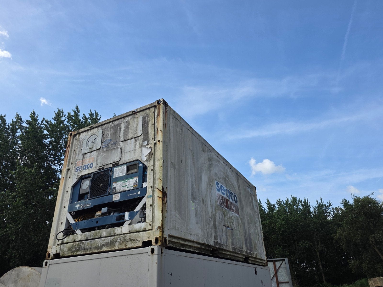 frigo container 20", Enlèvement