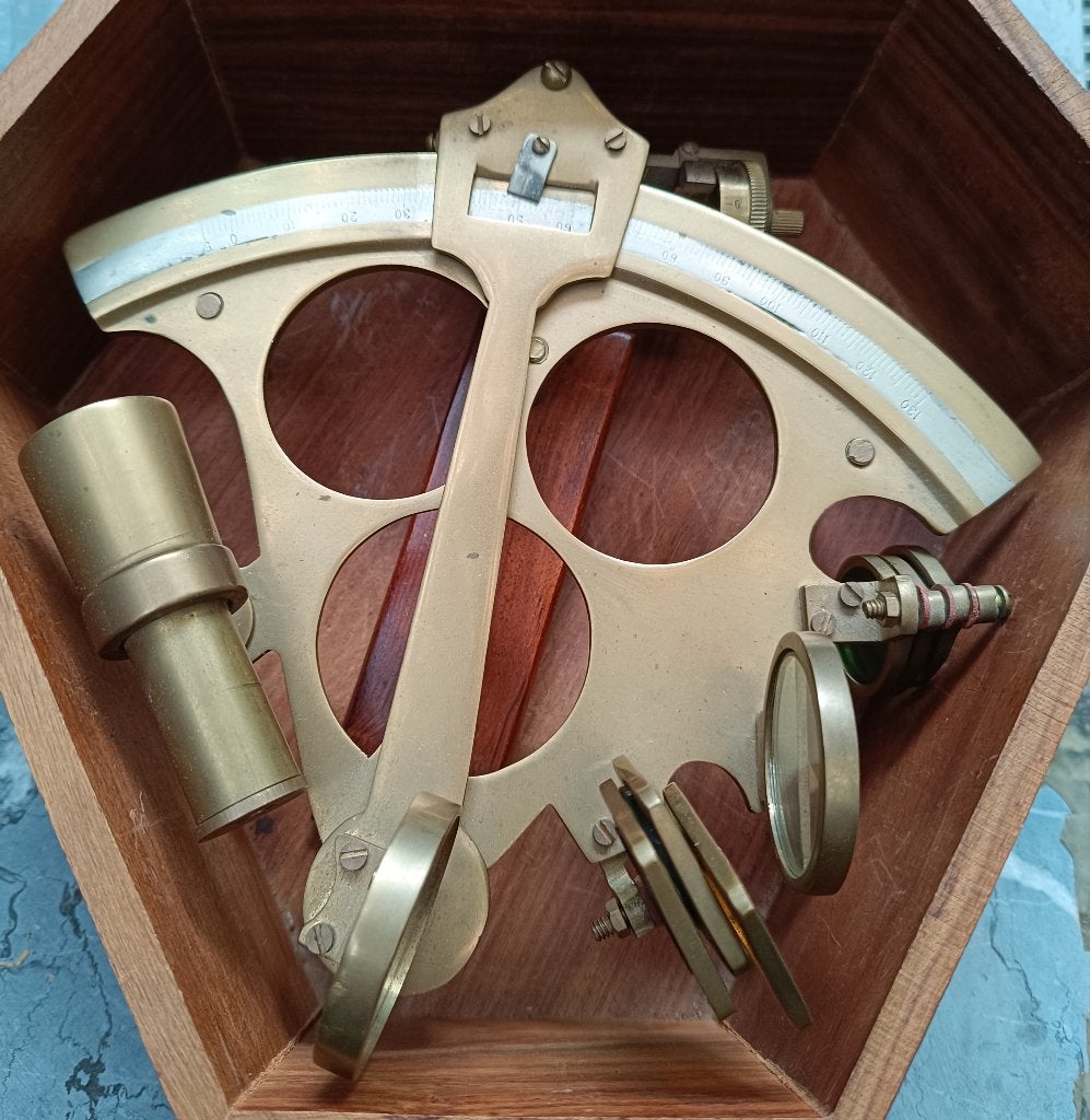 Maritieme Sextant met doos te koop., Enlèvement ou Envoi