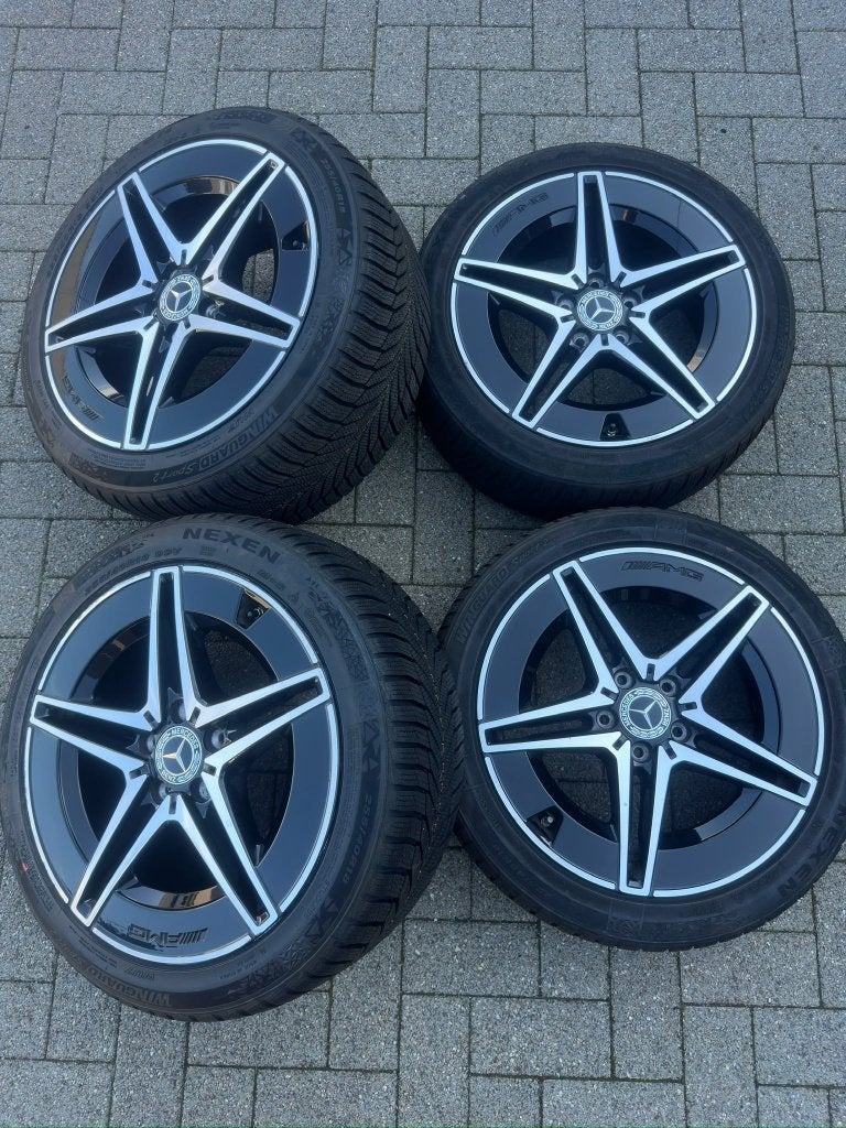 Originele Mercedes C-Klasse W206 18” AMG Breedset + Nexen, Enlèvement, Utilisé