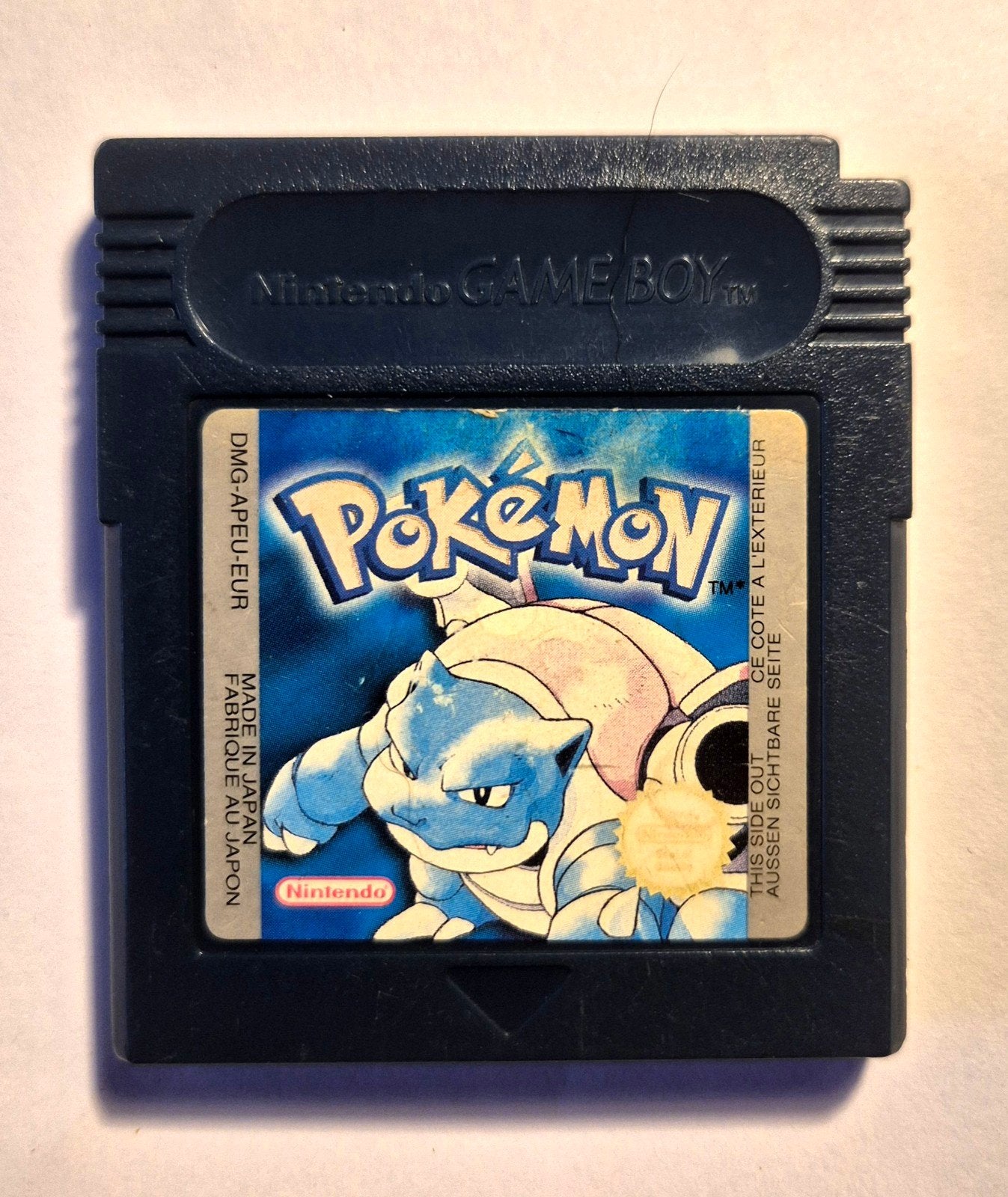 Pokémon Blue Version – Nintendo Game Boy – Origineel EUR, Games en Spelcomputers, Gebruikt, 1 speler, Ophalen of Verzenden, Role Playing Game (Rpg)