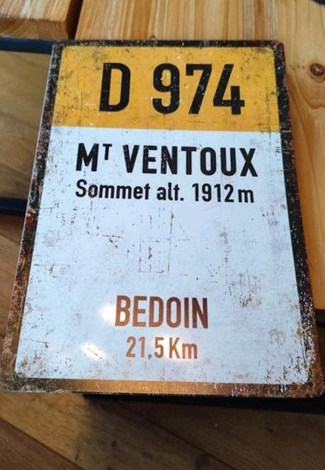 Metalen plaat. Mont Ventoux - Bedoeïen. 20x30 cm. Gloednieuw, Ophalen of Verzenden, Nieuw, Overige typen
