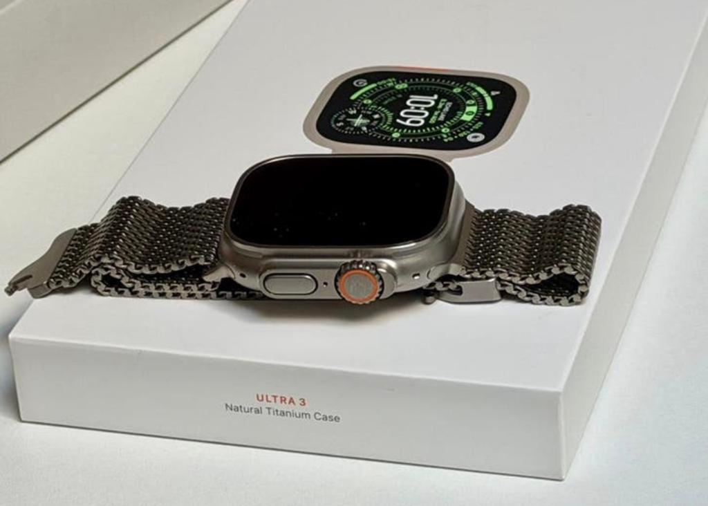 Apple watch ultra 3 met titanium bandje, nieuw met garantie!, Handtassen en Accessoires, Smartwatches, Ophalen of Verzenden, Nieuw