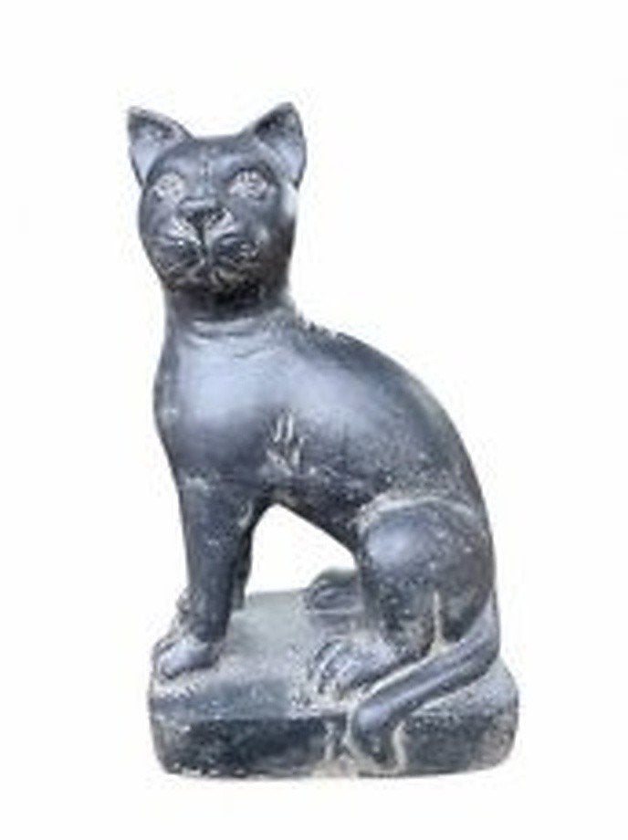 kat 45 cm – Casting stone – 45 x 26 x 17cm, Ophalen, Nieuw, Vanackerestraat 59 - 8560 Wevelgem, Info@asianimport.be