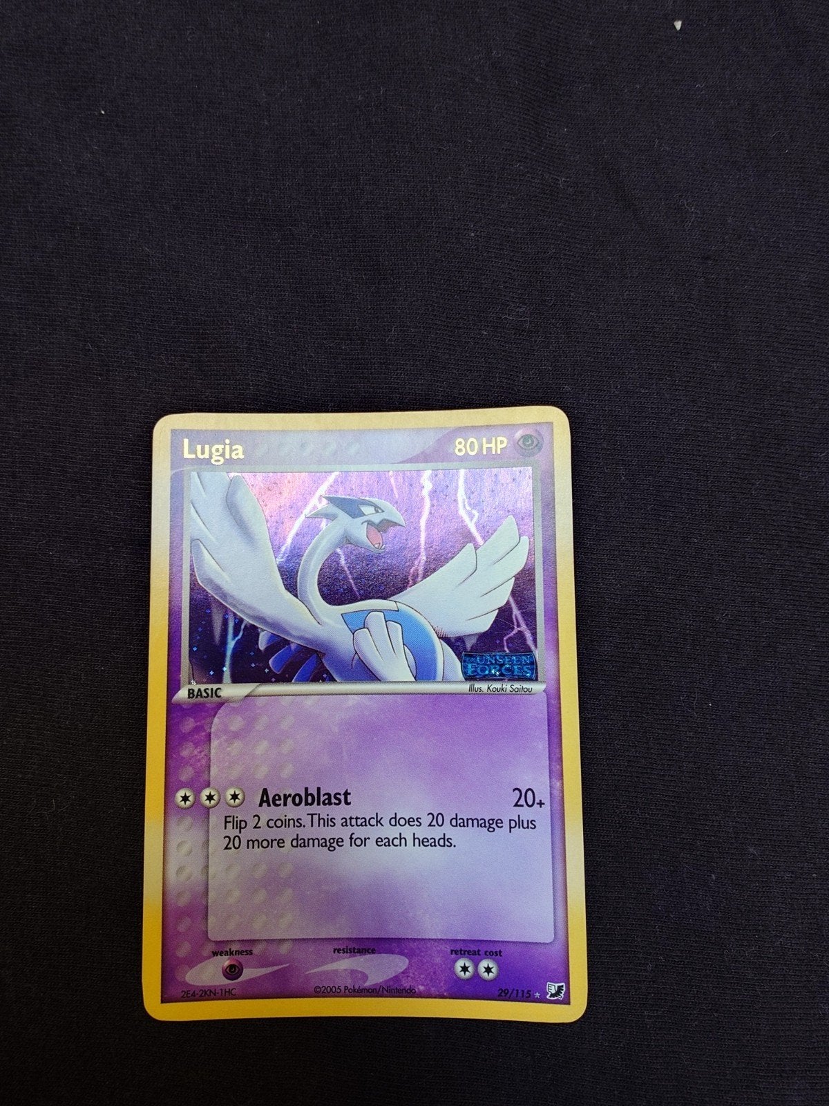 Lugia reverse holo 29/115 ex Unseen Forces, Ophalen, Zo goed als nieuw