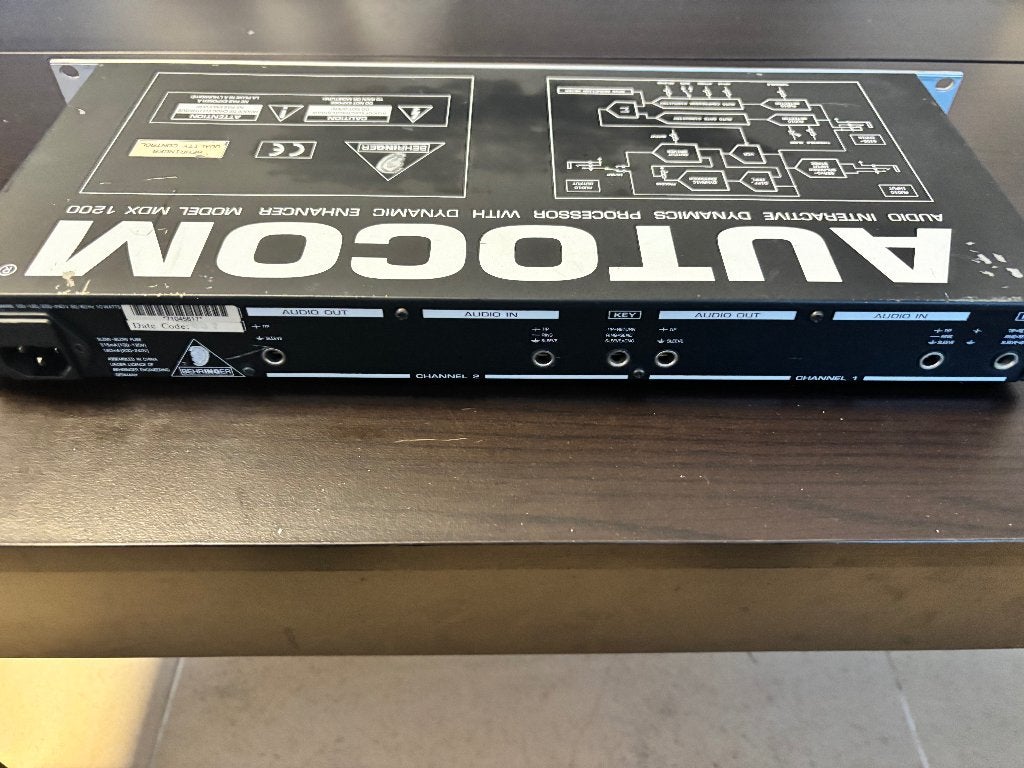 Behringer AUTOCOM MDX 1200 stereo compressor limiter gate, Muziek en Instrumenten, Ophalen of Verzenden, Gebruikt, Compressor