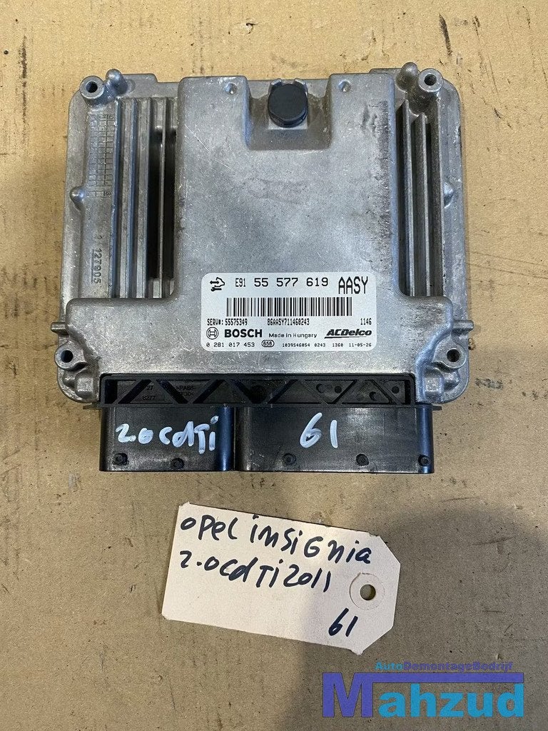 OPEL INSIGNIA A 2.0 CDTI A20DTH ECU 55577619 AASY, Auto-onderdelen, Elektronica en Kabels, Opel, Gebruikt