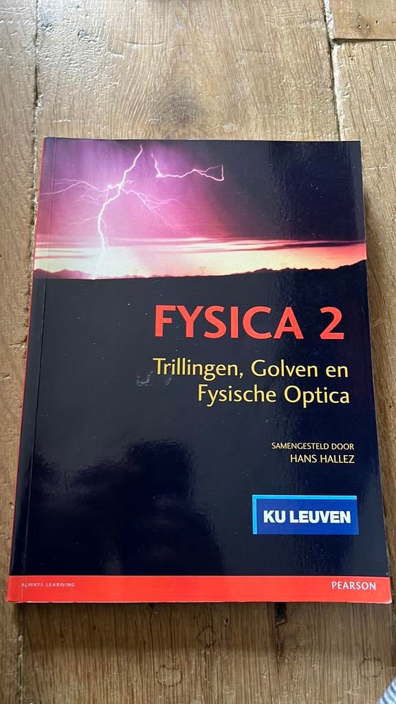 Fysica 2, KuLeuven, Boeken, Studieboeken en Cursussen, Ophalen, Zo goed als nieuw, Hoger Onderwijs