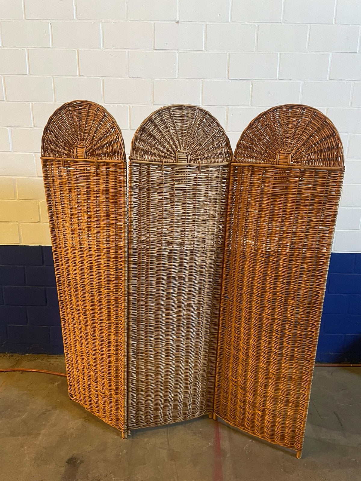 Rotan Paravent / Kamerscherm 3-delig – 170 cm hoog, Huis en Inrichting, Woonaccessoires | Kamerschermen, Ophalen, Gebruikt