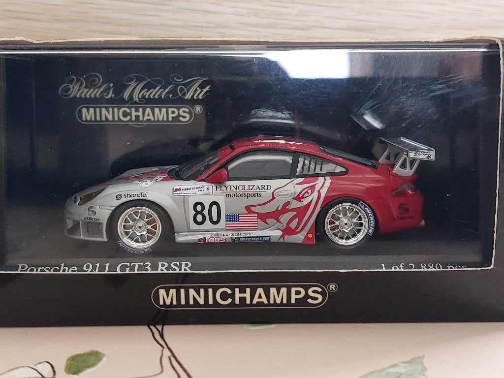 Porsche 911 GT3 RSR, Hobby en Vrije tijd, Modelauto's | 1:43, Ophalen of Verzenden, Zo goed als nieuw, MiniChamps
