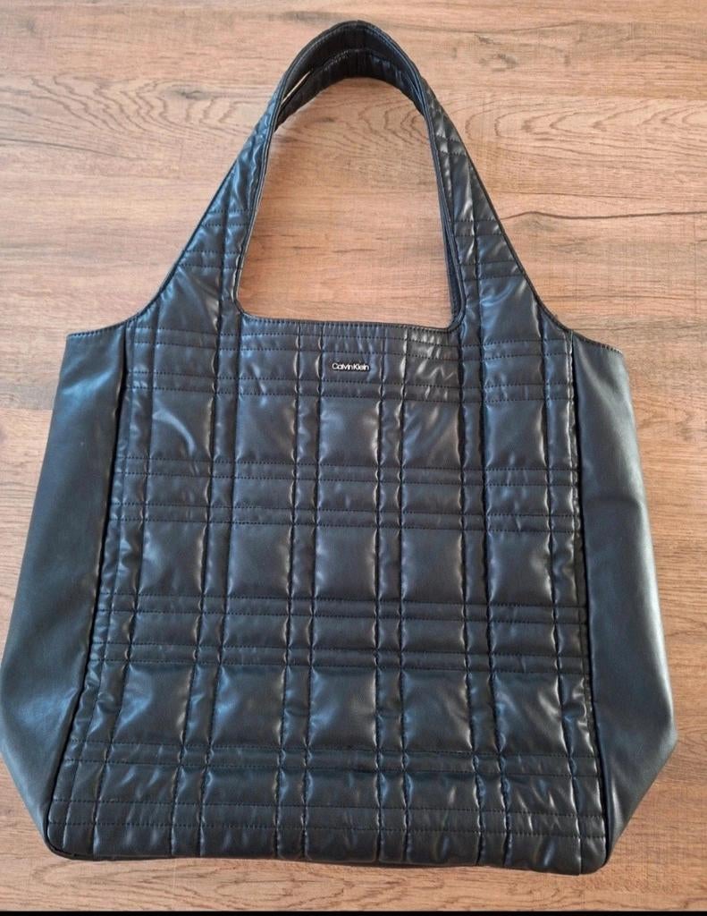 Leder shopper perfecte staat - Calvin Klein, Handtassen en Accessoires, Tassen | Damestassen, Ophalen, Shopper