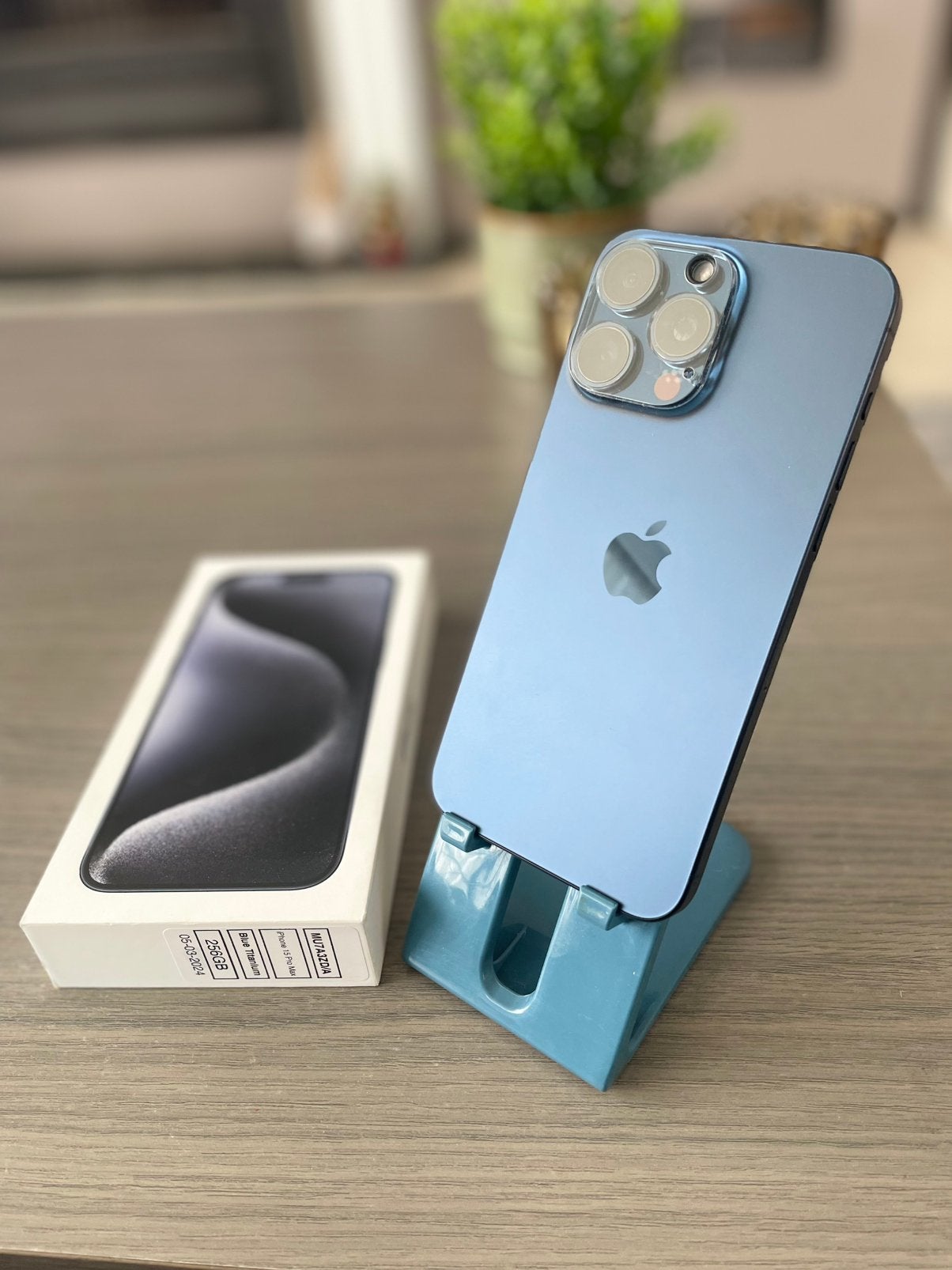 Iphone 15 pro max 256gb bleu titanium, Telecommunicatie, Mobiele telefoons | Apple iPhone, Ophalen, 86 %, Blauw, IPhone 15 Pro Max