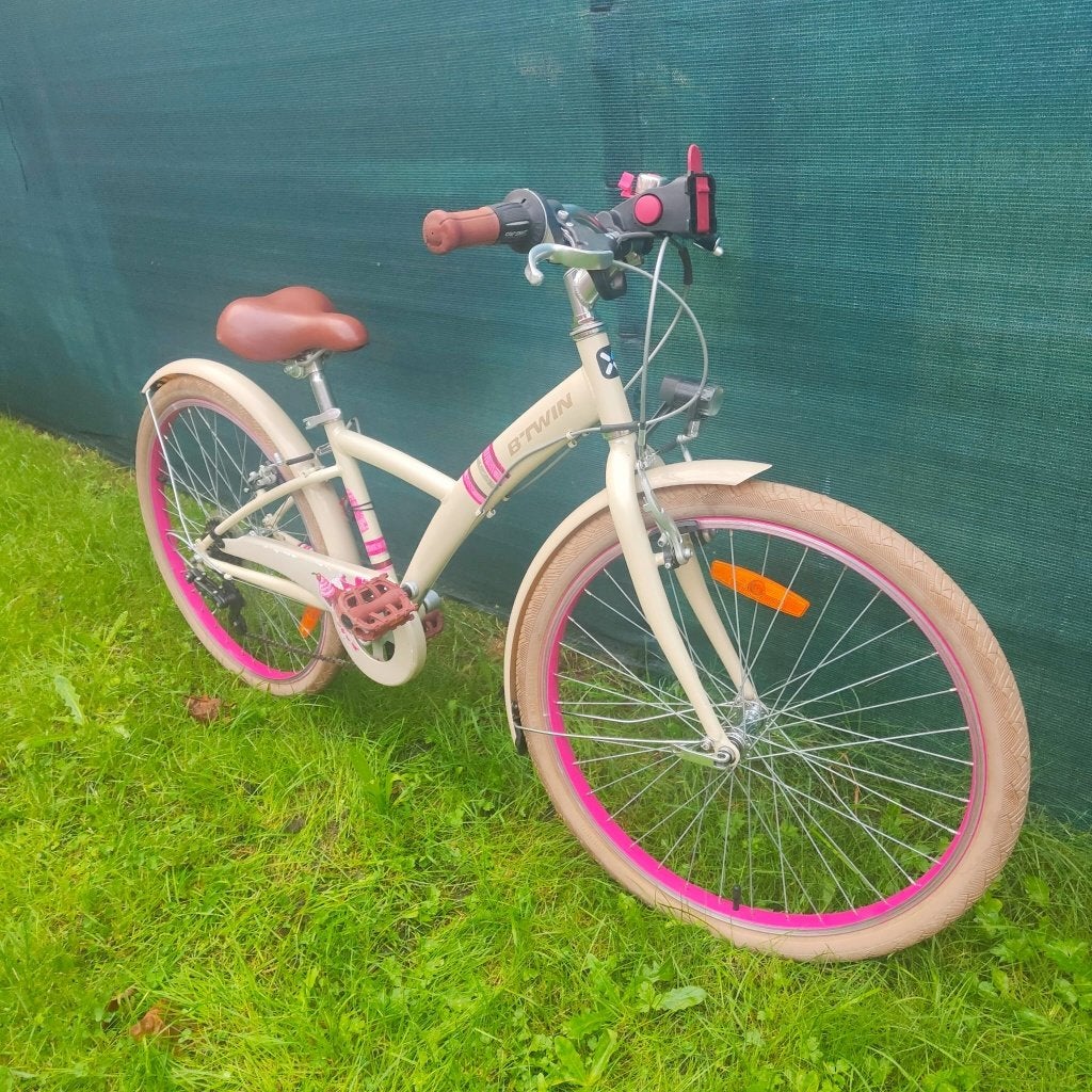 Meisjesfiets 24 inch, Ophalen, 24 inch, Velgrem, B,twin