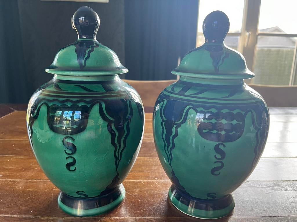 2 ART DECO potten, Ophalen