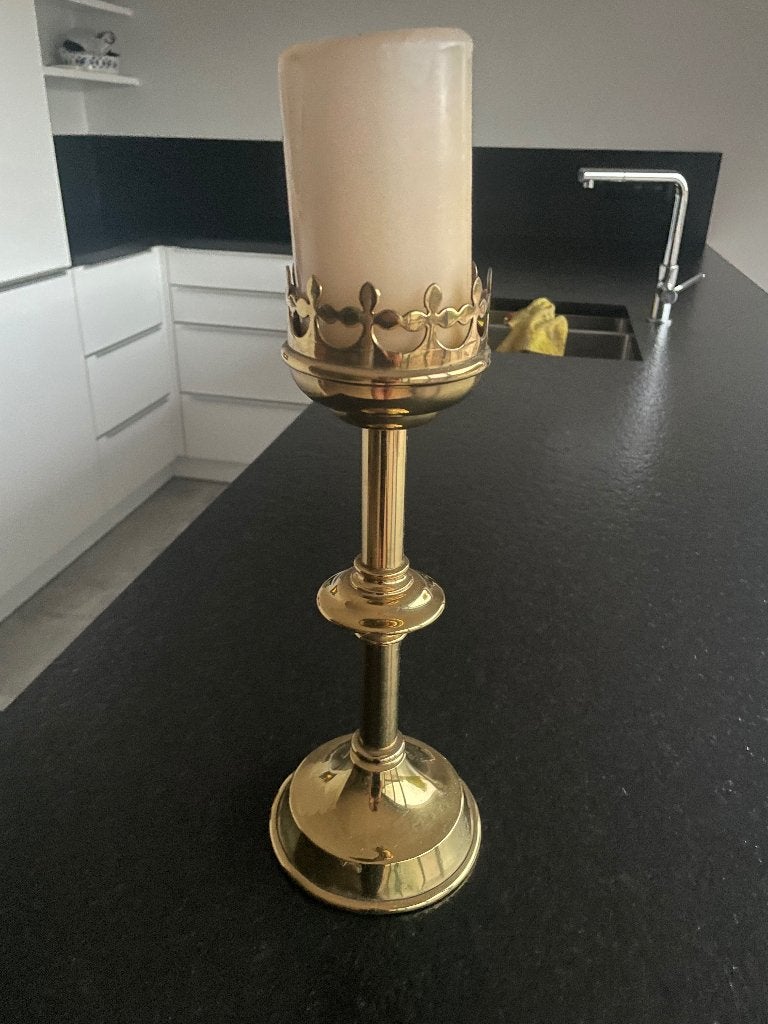 Koperen kandelaar, Antiek en Kunst, Ophalen, Koper