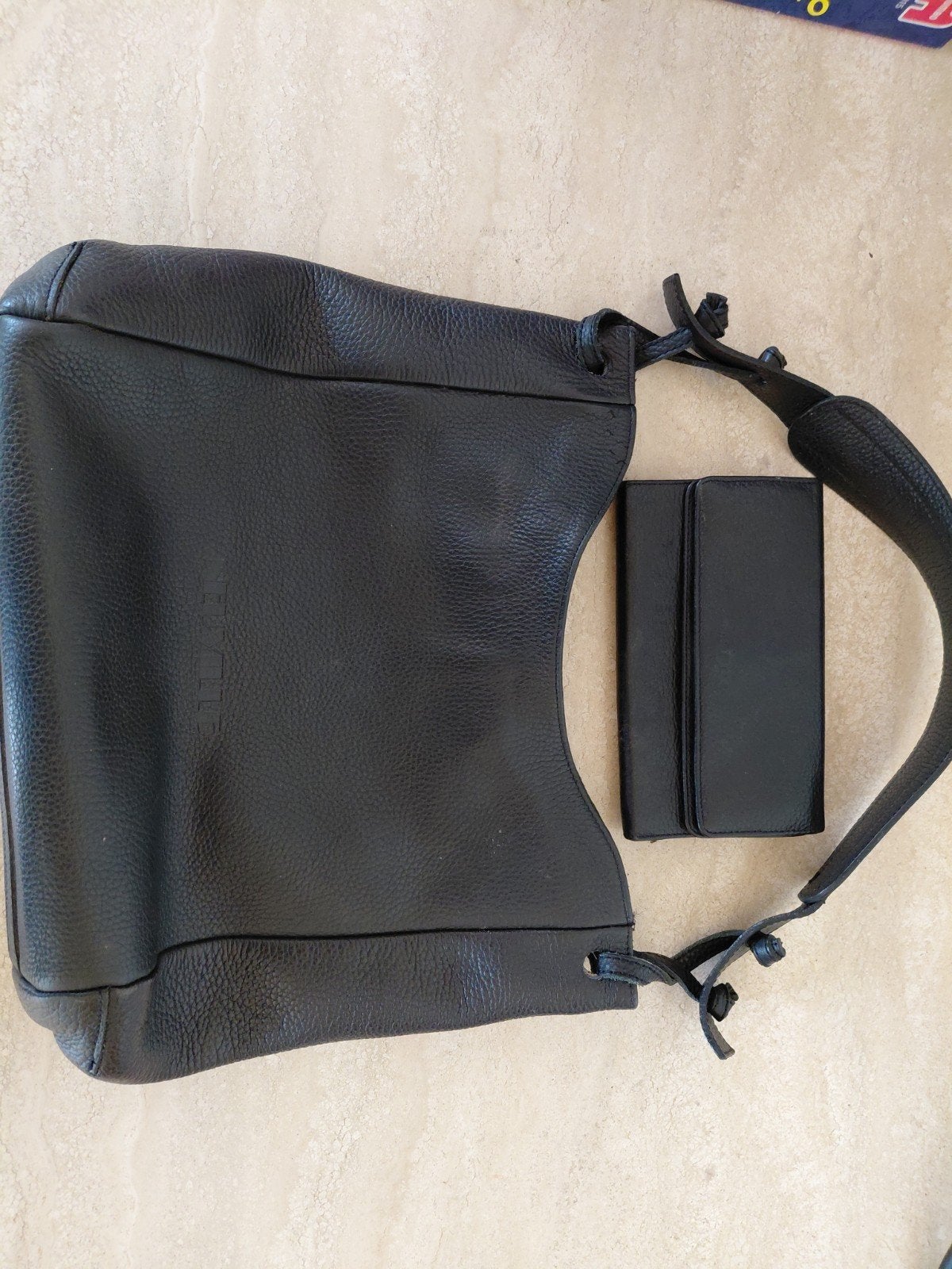 Sac à main NEUVILLE avec portefeuille, Enlèvement, Comme neuf, Noir