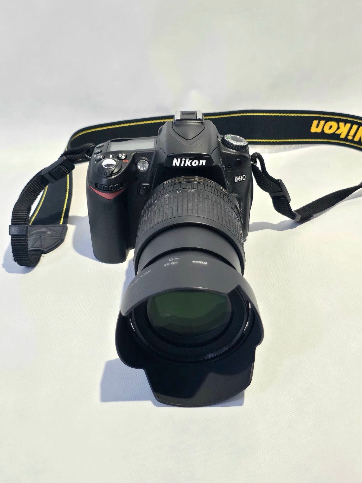 Nikon D90 DSLR Camera Set + AF-S Nikkor 18-105mm VR Lens + T, Audio, Tv en Foto, Beeldstabilisatie, Ophalen, Lensdop, Nikon