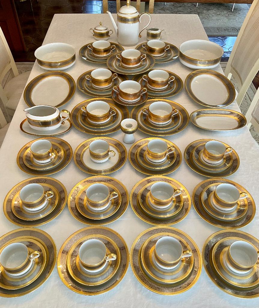 RARE Servies DW Karlsbader Gold Platine 68 pièces, Ophalen