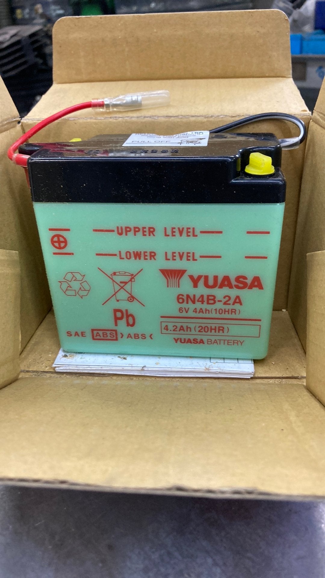 Nieuwe batterij