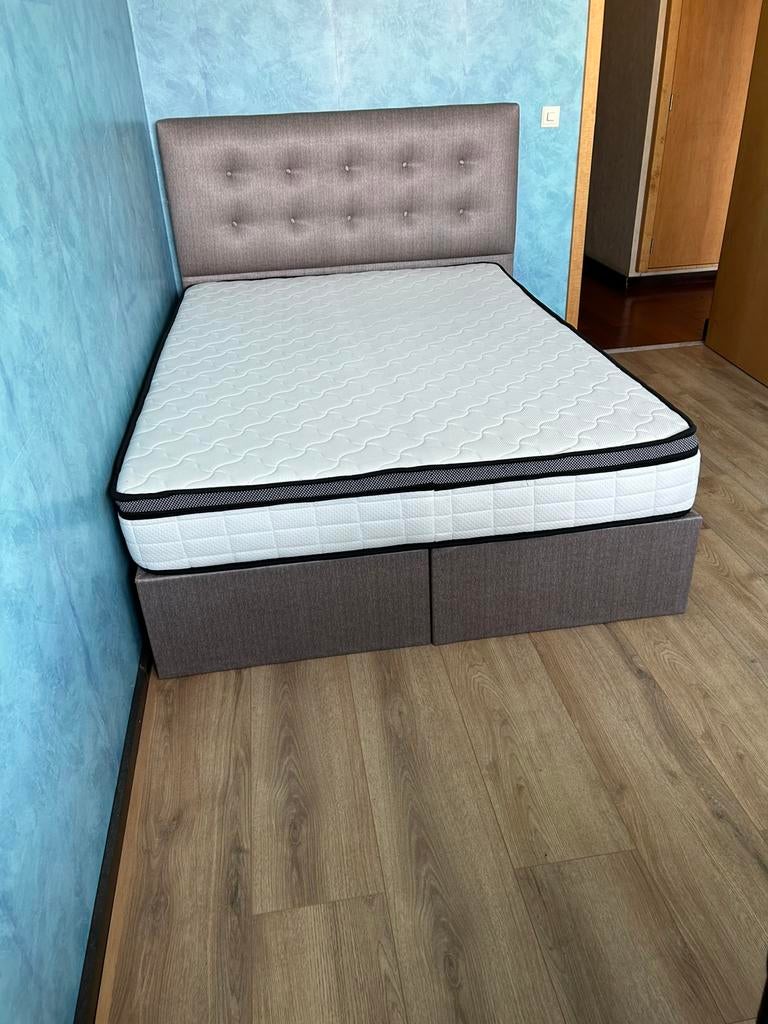 Bed met of zonder matras, Huis en Inrichting, Ophalen, Gebruikt, Tweepersoons, 140 cm