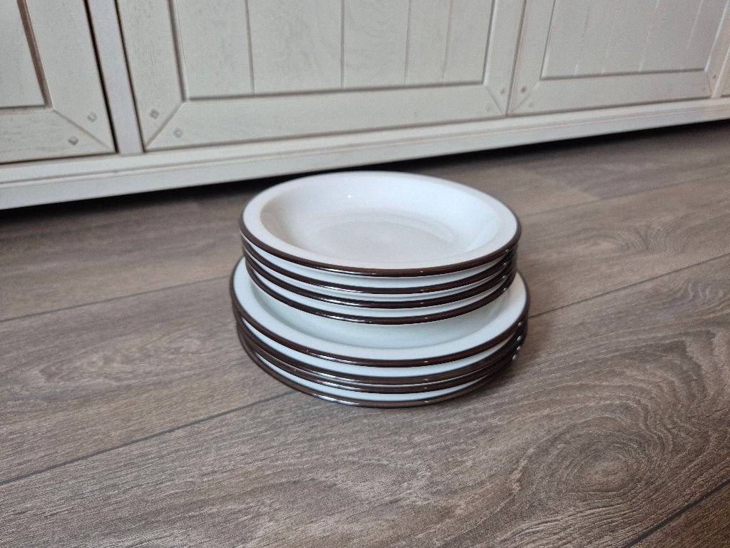 Assiettes vintage en porcelaine 2x4 pièces, Antiquités & Art, Antiquités | Services (vaisselle) pièces, Enlèvement ou Envoi