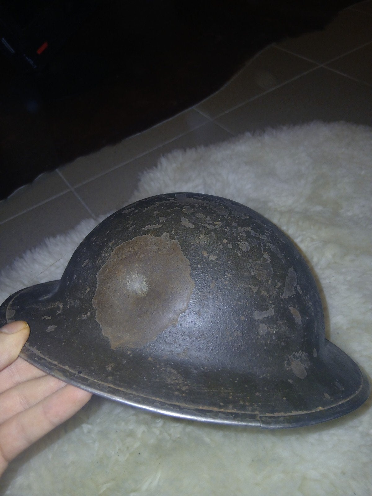 2e wereld oorlog britse helm kogelinslag, Verzamelen, Ophalen, Landmacht, Helm of Baret