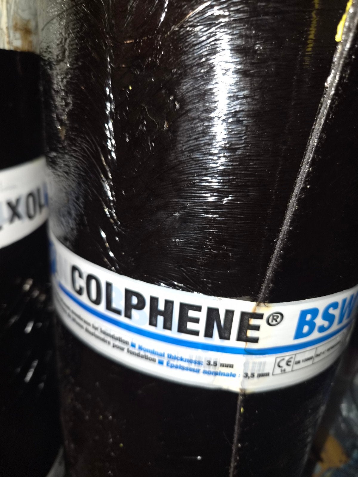 bitume revêtement de toit, Membrane goudronnée, Enlèvement, Noir, Neuf