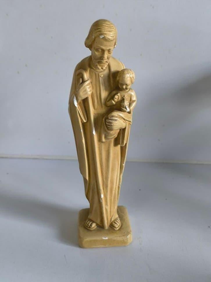 G. Carli (1873-1937), Sint Jozef en kind, Antiek en Kunst, Antiek | Religieuze voorwerpen, Ophalen of Verzenden