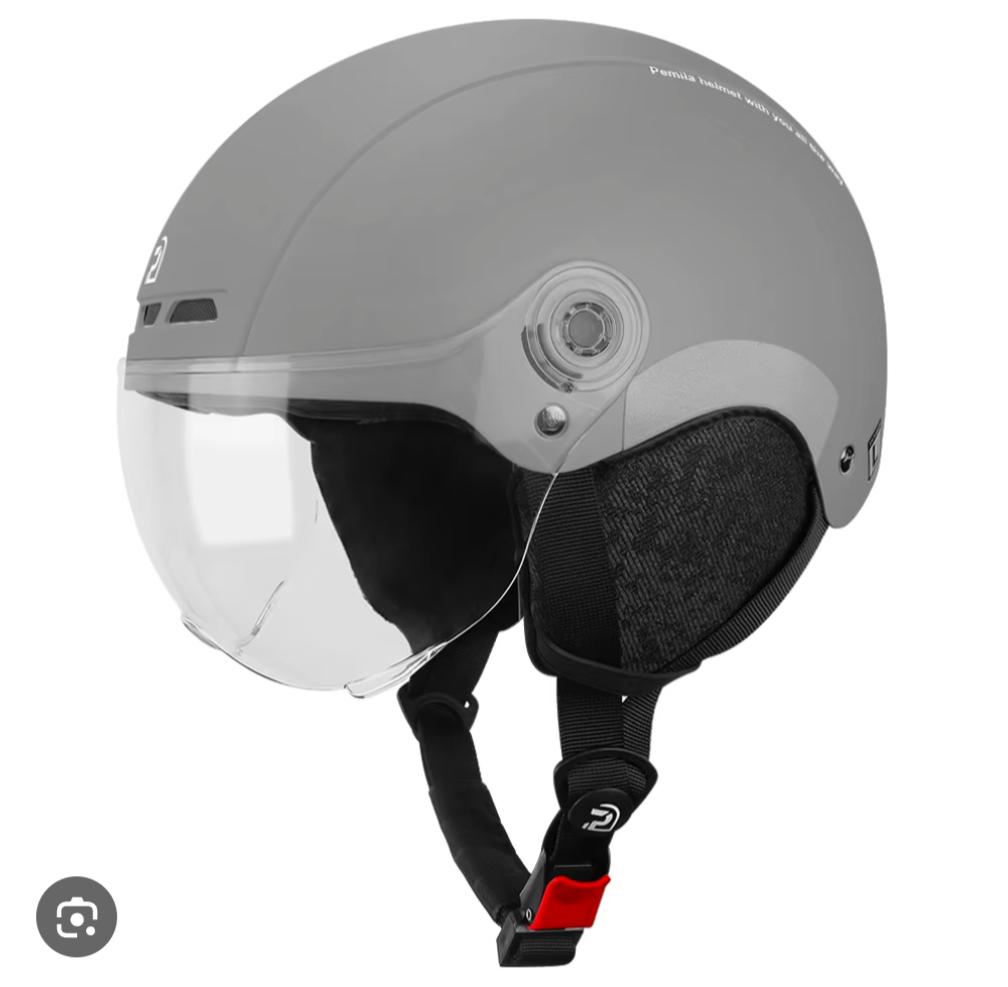 Helm met transparant vizier voor scooter of fiets, Fietsen en Brommers, Fietsaccessoires | Fietshelmen, Ophalen, Nieuw, Heer of Dame