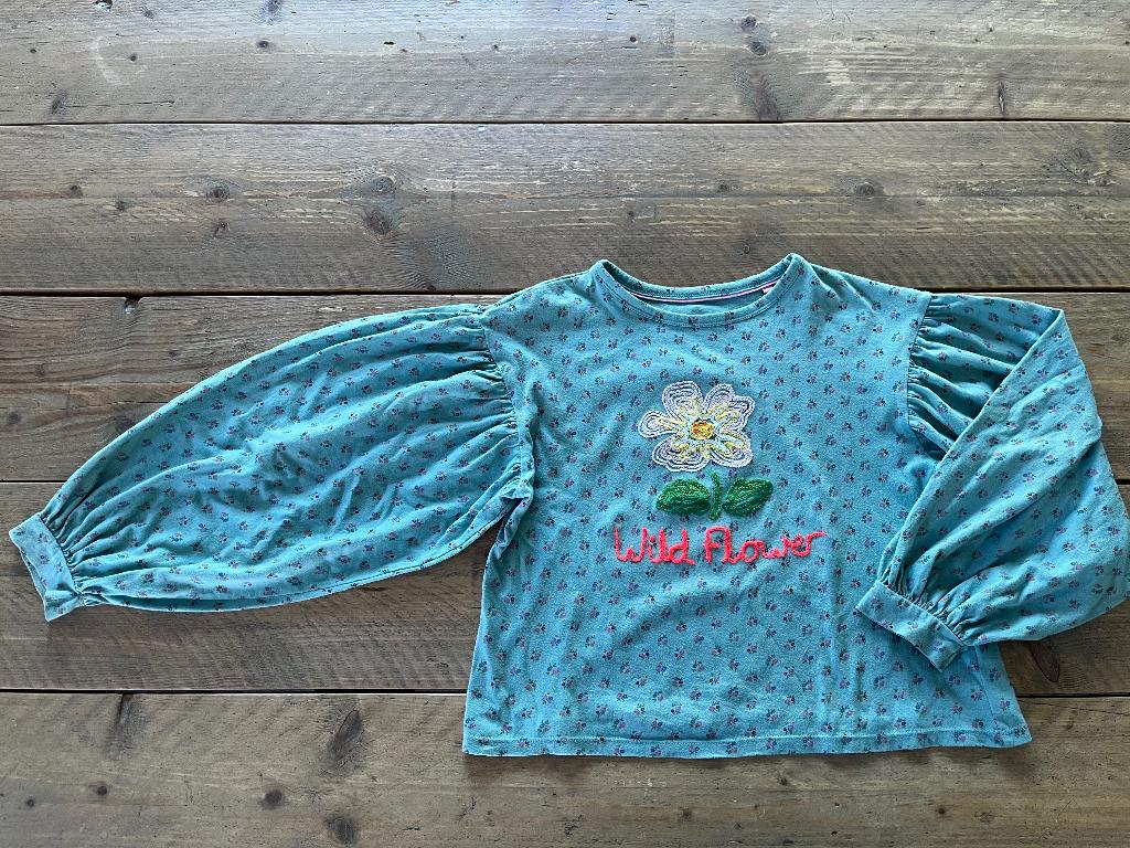 MINI BODEN, leuk truitje (tussenseizoen/zomer) met bloem 152, Ophalen of Verzenden, Boden, Meisje, Trui of Vest