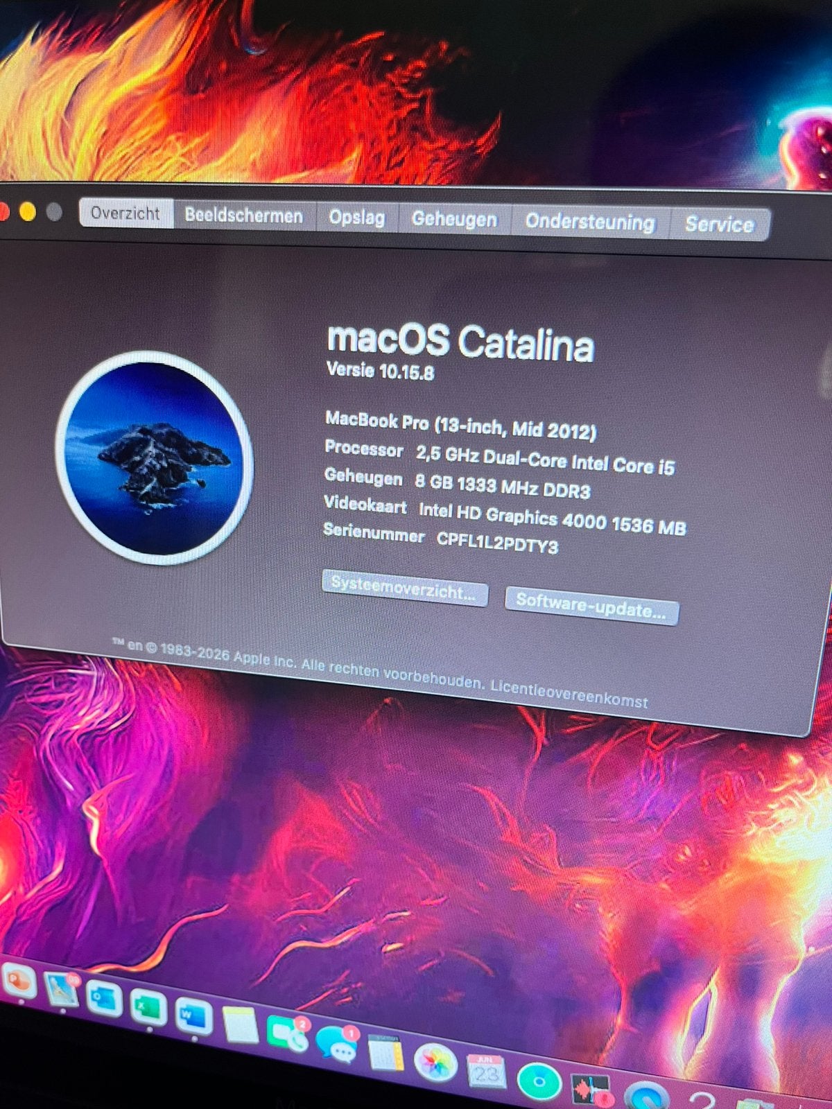 Macbook pro 2012, Computers en Software, Ophalen, Zo goed als nieuw, MacBook