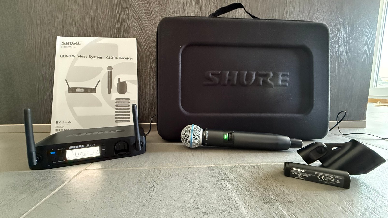 SHURE GLXD24 / BETA58A – Micro sans fil professionnel, Musique & Instruments, Enlèvement, Utilisé, Micro chant, Sans fil
