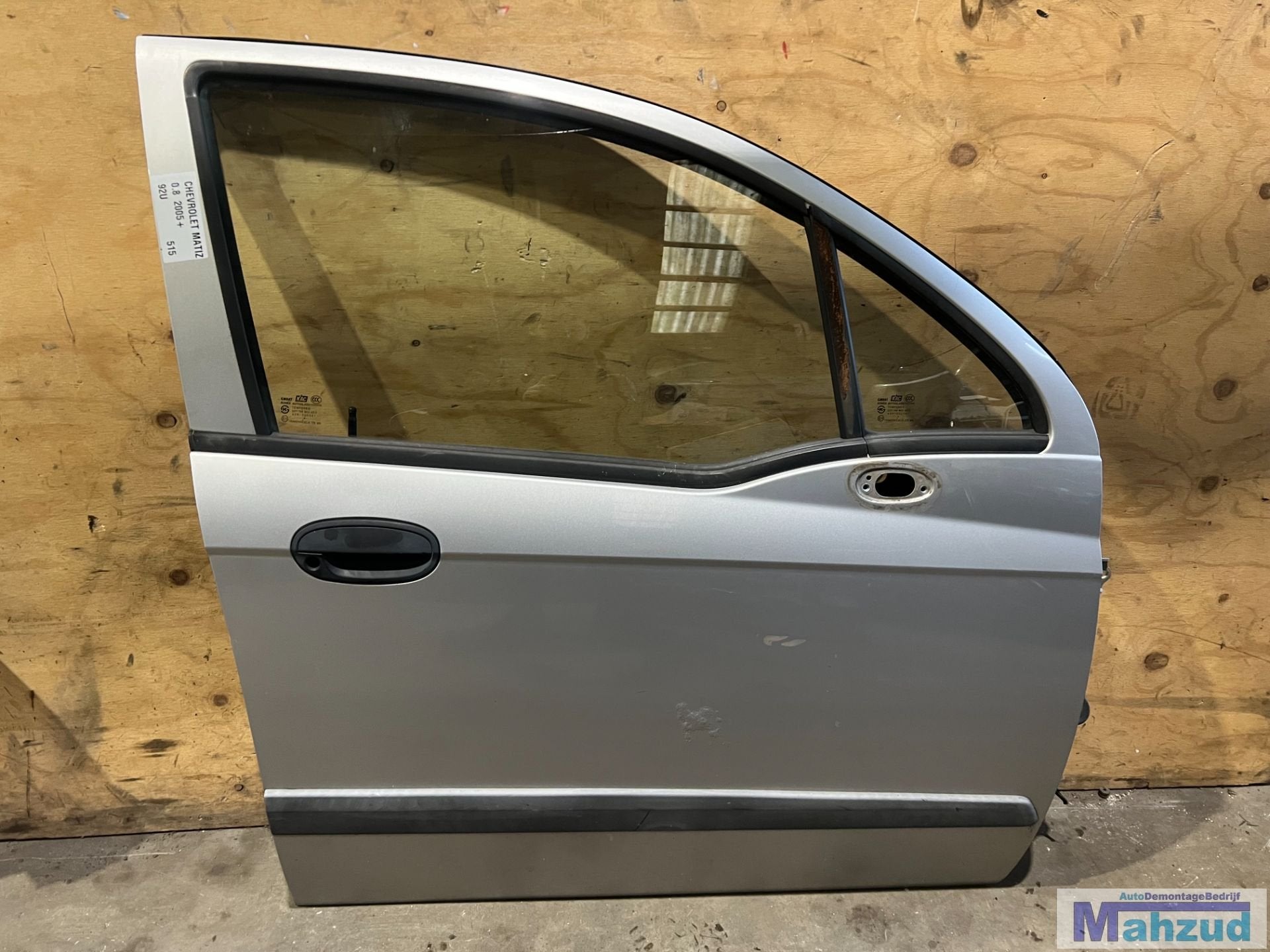 CHEVROLET MATIZ Zilver 92U Rechts voor deur 2005+, Auto-onderdelen, Gebruikt, Info@gm.com, Chevrolet, Deur